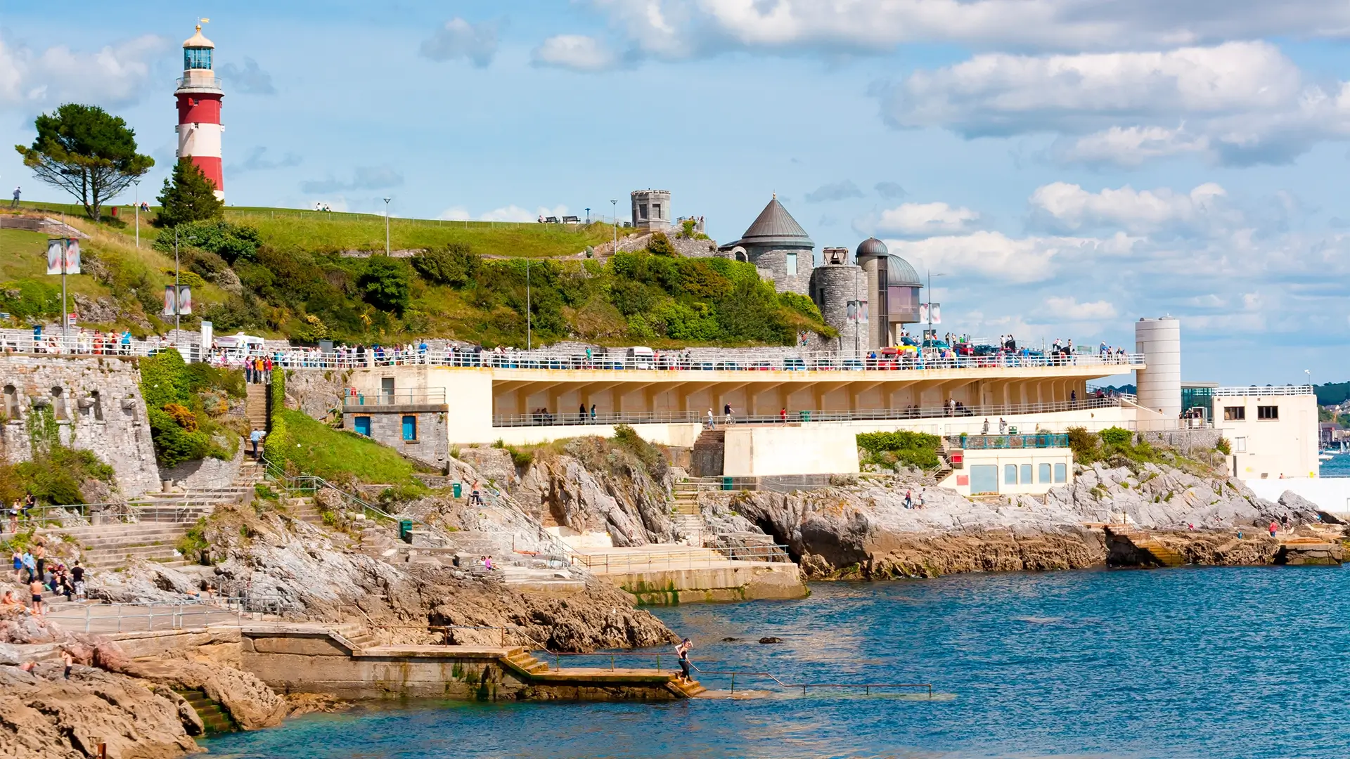 Plymouth Hoe Park coastline