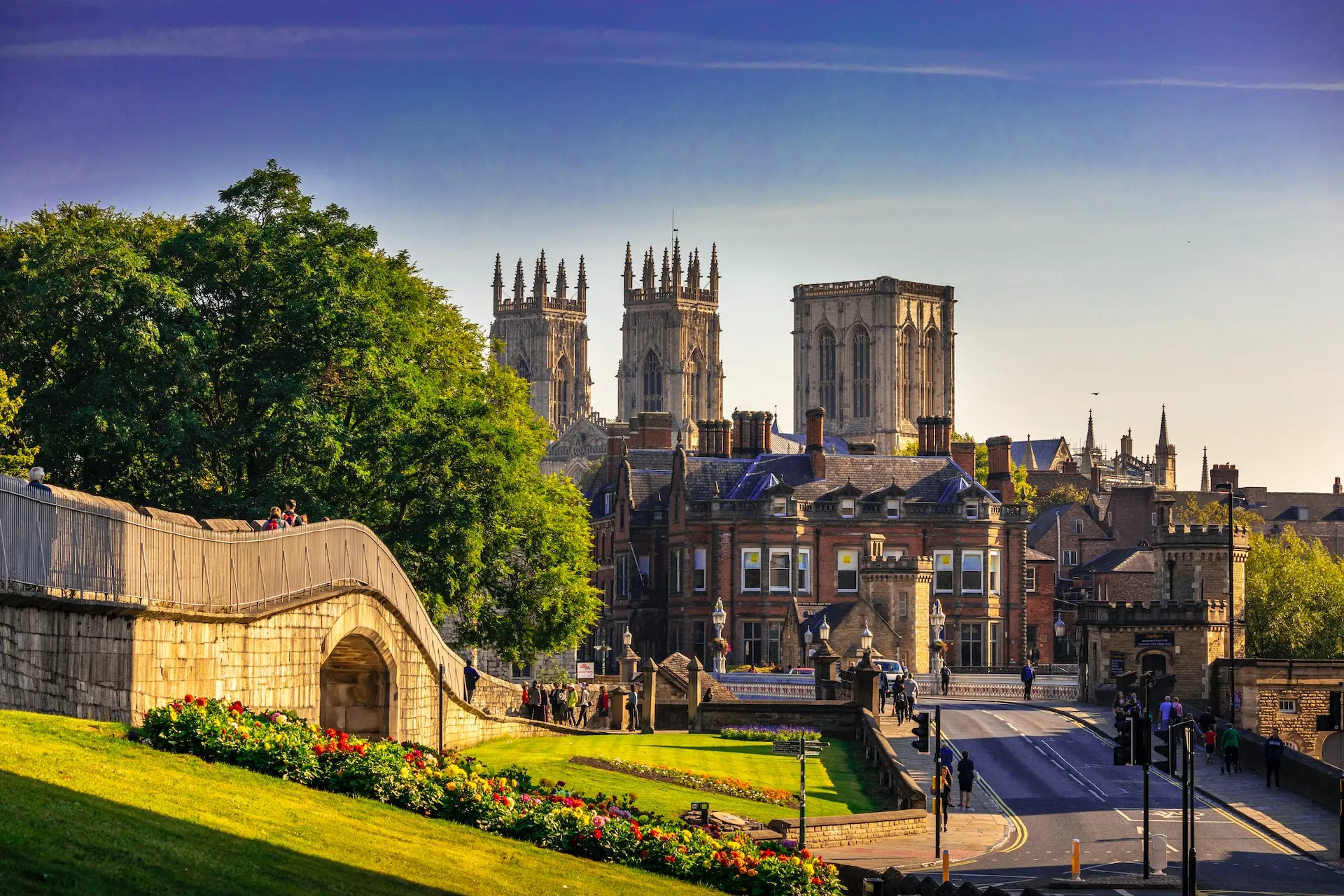 York city on sunny day
