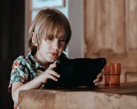 Child on tablet