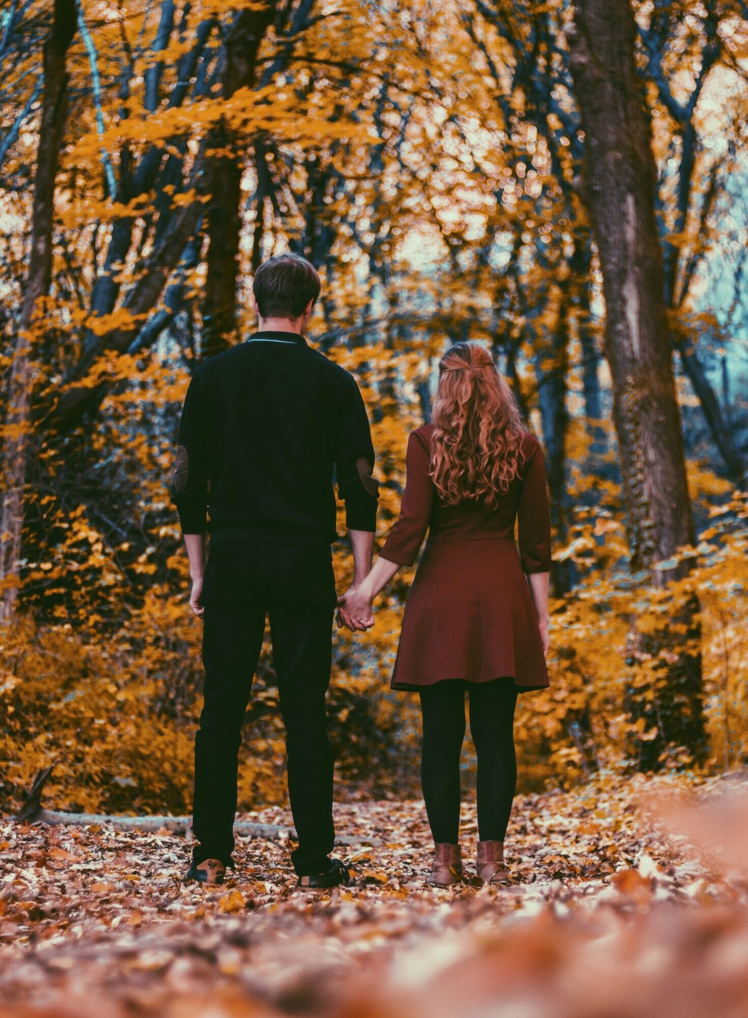 couple in woods